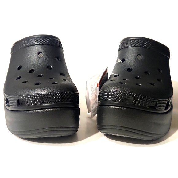 NEW! Crocs Siren Studded Platform Clog Slip-On Black Shoes - Picture 5 of 16